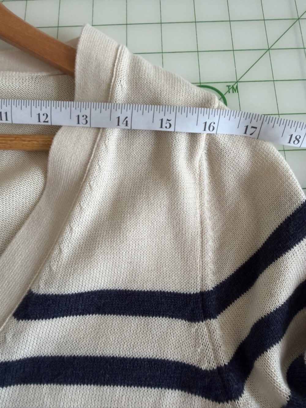 Pact Navy Laguna Stripe Cardigan - Picture 6 of 9